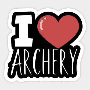 I love archery Sticker